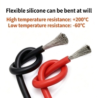 Câbles électriques UL3512, fil de silicone, câble haute température, brins en cuivre étamé, fil de connexion interne