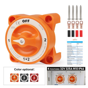 CNSPEED สวิตช์แยกแบตเตอรี่ทางทะเล 32V 325A M10 IP66 4 ตำแหน่งอุปกรณ์ติดตั้งเรือ - Product Image 5