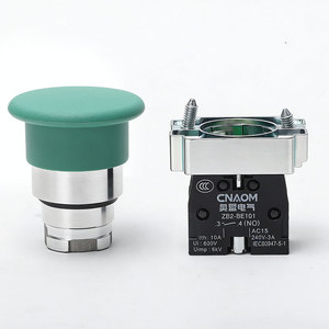 Cnaom <b>Push</b> <b>Button</b> <b>Switch</b> Zb2-Be101 40mm 1 No Ac15 240V 3A Iec60947-5-1 - Product Image 1