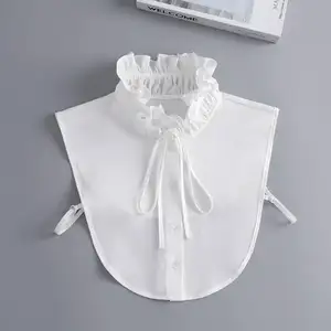 New Detachable Blouse Half Shirts Elegant Fashion Women Detachable Fake Collar