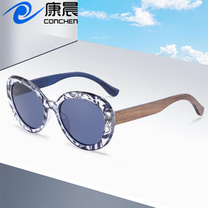 Gafas de Sol Conchen con Marco Redondo, Material de PC, Lentes TAC con Protección UV400, Unisex, Protección Solar, para Viajes, Conducción y Moda - Product Image 3