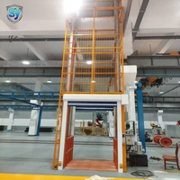 Ascenseur de fret hydraulique vertical SY 16m, élévateur de marchandises 20 tonnes, structure en acier stable, conception sécurisée, prise en charge ODM/OEM, sans fil
