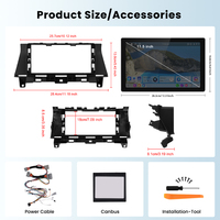 Autoradio Android Podofo 12,3 pouces pour Honda Accord 2008-2013, Carplay/Android Auto sans fil, 2+32G GPS/WiFi, fournisseur en gros