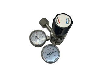 Régulateur hydraulique à double manomètre CGA330 en acier inoxydable 316L pour gaz Hélium, SO2, CO2 avec plage de débit de 100m³/h - Product Image 6