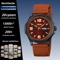 Práctico Reloj de Pulsera Multifunción SKMEI 9315 con Diseño de Esfera Clara, Regalo Perfecto para Entusiastas de los Viajes y Uso Diario Informal