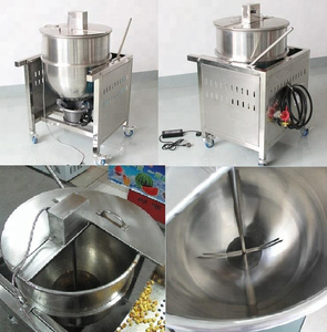 أعلى جودة أفضل شراء تصنيفا التلقائي التحريك الكهرومغناطيسي الملونة الجبن الساخن زبدة الفشار خط إنتاج آلة - Product Image 5