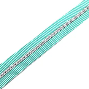 YYX Black White Stripe Zipper PE Nylon Zipper Stripes Nylon Zipper Tape