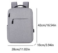 Sac à dos promotionnel léger Oxford personnalisé avec logo pour ordinateur portable, idéal pour le bureau, les voyages d'affaires et les étudiants, avec port de chargement USB