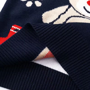 Pull de Noël à col rond pour enfants, motif jacquard dinosaure en coton chaud pour garçons et filles en automne - Product Image 6