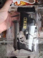 Réplica de Pistola Beretta Alloy Empire, Modelo 1/2.05, Regalo para Niños, Pistola de Juguete No Funcional, Hecha a Mano en Aleación de Zinc, Artículo de Colección