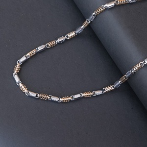 สร้อยคอแฟชั่นแบบโซ่ชุบโรเดียม SATVA SILVER เครื่องประดับเก๋ไก๋สำหรับทุกเพศ เหมาะสำหรับใส่ทุกวันและงานปาร์ตี้ - Product Image 2