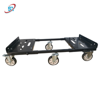 Chariot mobile robuste réglable avec roulettes pivotantes pour boîte à outils et atelier