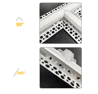 Bande LED encastrée en Aluminium, ruban de diffuseur, pour mur de sèche, profil LED