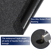 Wasserdichte Gummi-Backing Oil Absorbent Boden matte 60x72 in Filz-Motorrad matte für das Parken in der Garage