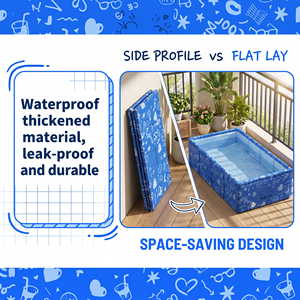 <span class=keywords><strong>Bañera</strong></span> Plegable Ecológica Personalizada para Bebés, OEM/ODM, Recipiente para Baño Infantil - Product Image 5