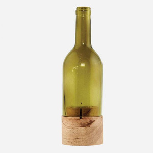 유리 병 캔들 홀더 나무 자료 - Product Image 1