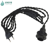 E14 Weiße Fassung CE Twisted Kabel Pendel leuchte Lampen kabels atz