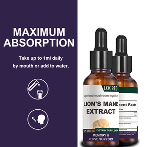 Gotas líquidas de extracto de Melena De León compatibles con OEM, superventas, suplemento vitamínico para mejorar el rendimiento mental para hombres, mujeres y adultos - Product Image 4
