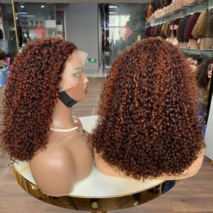 Productos al por Mayor, Pelucas de Cabello Humano con Encaje 13x4, Color P4350, 18 Pulgadas, Cabello Rizado, Estilo Bob Pixie - Product Image 4