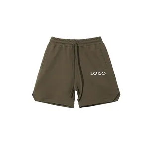 Wholesale Casual Pocket Elastic Waist Mens Shorts Customized Loose Drawstring Twill Men's Shorts