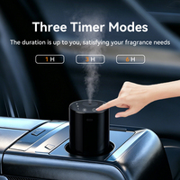 Diffuseur d'arômes de voiture sans eau rechargeable, nouveau design, diffuseur d'air électrique de luxe pour voiture, parfum pour voiture, machine à désodorisant avec minuterie