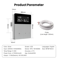 Comfurter 16A 3A Tuya App Controlada Digital Smart Home Agua Gas Caldera Termostato Suelo Radiante Termostato Wifi