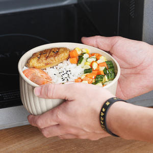 Boîte à lunch bento en <span class=keywords><strong>plastique</strong></span> écologique sans BPA, petite, en paille de blé, avec logo personnalisé, lavable au lave-vaisselle, pour l'école et les adultes - Product Image 3