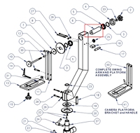 Tige de caméra triangulaire Jimmy Jib, ensemble de tête Triangle-Triangle Legacy