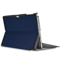 Housse mince en cuir PU pour tablette pour Microsoft Surface Pro 7/6/5/4 Coque de protection