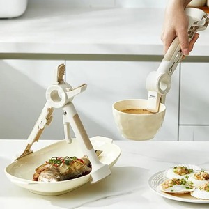 Pinza de silicona 2 en 1 multiusos anti-escaldaduras para platos calientes, cuencos, platos, cucharas y ollas - Product Image 4