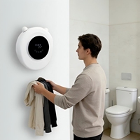 Chauffe-eau électrique mural silencieux à écran tactile sans perçage, avec diffusion d'air chaud instantané, pour salle de bain - Direct Usine