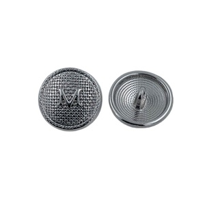 Gabardina de punto de malla en forma de M Abrigo de suéter de lana Botón de metal - Product Image 1