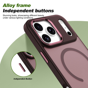 Funda <span class=keywords><strong>de</strong></span> Lujo <span class=keywords><strong>de</strong></span> Grado Militar para <span class=keywords><strong>iPhone</strong></span> 18 Pro Max, Resistente a Caídas <span class=keywords><strong>de</strong></span> 12 Pies, con Lente Magnética <span class=keywords><strong>de</strong></span> Aleación y Botones Metálicos Independientes - Product Image 6