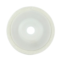 Roue de polissage angulaire en feutre 100 mm Roue de polissage blanche pour meubles métalliques de voiture