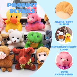 Peluche Personalizzati Piccoli e Morbidi: Giocattoli di Peluche a Forma di Leone, Coniglio, Rana, <span class=keywords><strong>Tigre</strong></span>, Orso - Giocattoli per Macchine Artiglio - Peluche per Bambini - Product Image 2