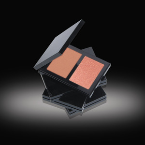 Fard à joues neutre bicolore, poudre minérale pour le visage, palette sans logo pour usage étranger - Product Image 1
