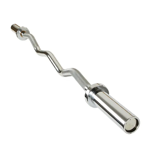 LongGlory haute qualité Gym Olymp Bar haltérophilie <span class=keywords><strong>barre</strong></span> d'haltères incurvée 1.2 mètres 1.5 mètres 1.8 mètres - Product Image 2