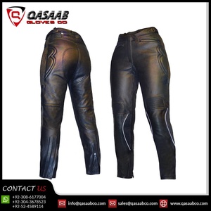 Pantalon de moto professionnel en cuir pour femmes - Product Image 2
