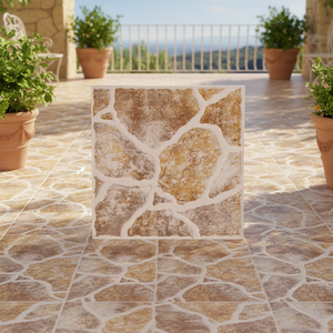 <span class=keywords><strong>Carrelage</strong></span> en céramique émaillée à motif irrégulier <span class=keywords><strong>antidérapant</strong></span> 400x400mm pour villa et école - Product Image 2