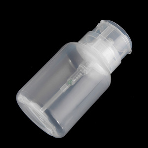 Flacon distributeur à pompe à pression vide en plastique pour dissolvant de vernis à ongles, maquillage, alcool, liquides - Product Image 3