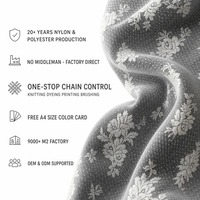 Tissu en dentelle jacquard floral élastique léger ajouré en nylon et élasthanne, directement de l'usine, pour sous-vêtements féminins