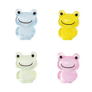 Mini figurines de grenouilles lumineuses qui brillent dans le noir en résine pour micro-terrariums, paysages de mousse, aquariums et jeux cachés - Product Image 5