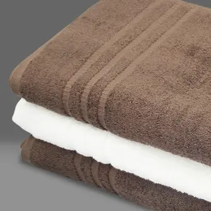Asciugamano da bagno in cotone 100% gsm 500 di grande qualità Hotel Spa asciugamano in cotone Terry bianco