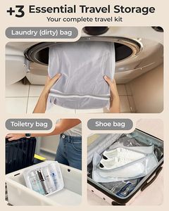 Bolsas de Almacenamiento al Vacío para <span class=keywords><strong>Viajes</strong></span> con Bomba de Aire Recargable, Bolsas Ahorradoras de Espacio Portátiles, Bolsa de Sellado al Vacío para <span class=keywords><strong>Viajes</strong></span> y Hogar - Product Image 4