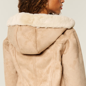 Veste en cuir solide de conception unique de vente chaude d'hiver fait sur commande à la mode porte des vestes de fourrure en cuir - Product Image 6