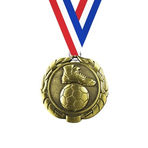 Médailles de football vierges en métal écologiques 2025 pour récompenses sportives, personnalisables en gros avec épreuve de conception gratuite - Product Image 2