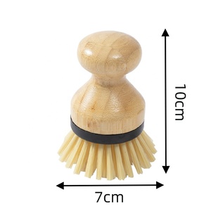 Realida Eco Friendly Bamboo <span class=keywords><strong>Dish</strong></span> <span class=keywords><strong>Brush</strong></span> für Familien Safe Free Kitchen Scrub für Antihaft-Gusseisen-Geschirr bürste - Product Image 3