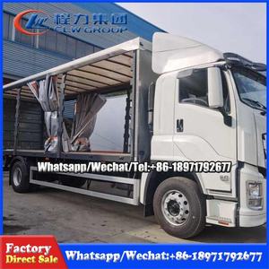 Precio de fábrica ISUZU GIGA <span class=keywords><strong>FVR</strong></span> 4X2 Puerta lateral Cortina abierta Van Truck para la <span class=keywords><strong>venta</strong></span> - Product Image 4