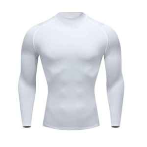 Custom Moisture Wicking Compress <b>Tight</b> 92 Polyester 8 Spandex Workout Long Sleeve Athletic Gym Sport Men Muscle <b>t</b> <b>Shirts</b> - Product Image 2