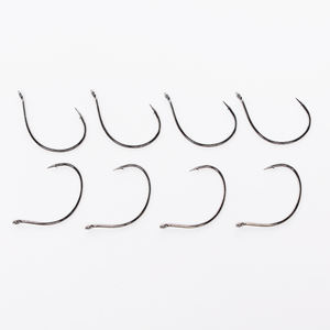 Hameçon de pêche à la mouche TUOTUO 7022 courbé pour nymphes et moucherons - Hameçon simple en acier à haute teneur en carbone pour la pêche en rivière, en eau douce et la pêche à la traîne - Product Image 2